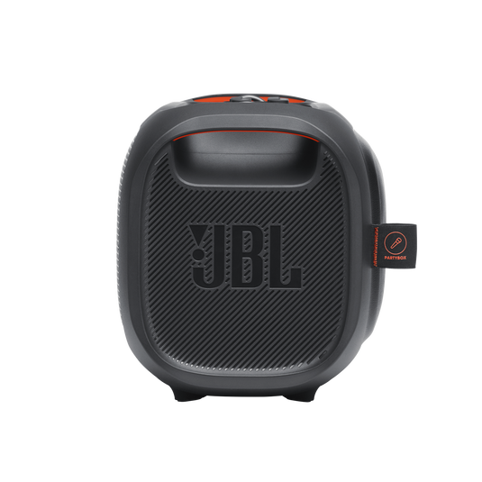 JBL PartyBox On-The-Go - Black - Portable party speaker with built-in lights and wireless mic - Left image number null